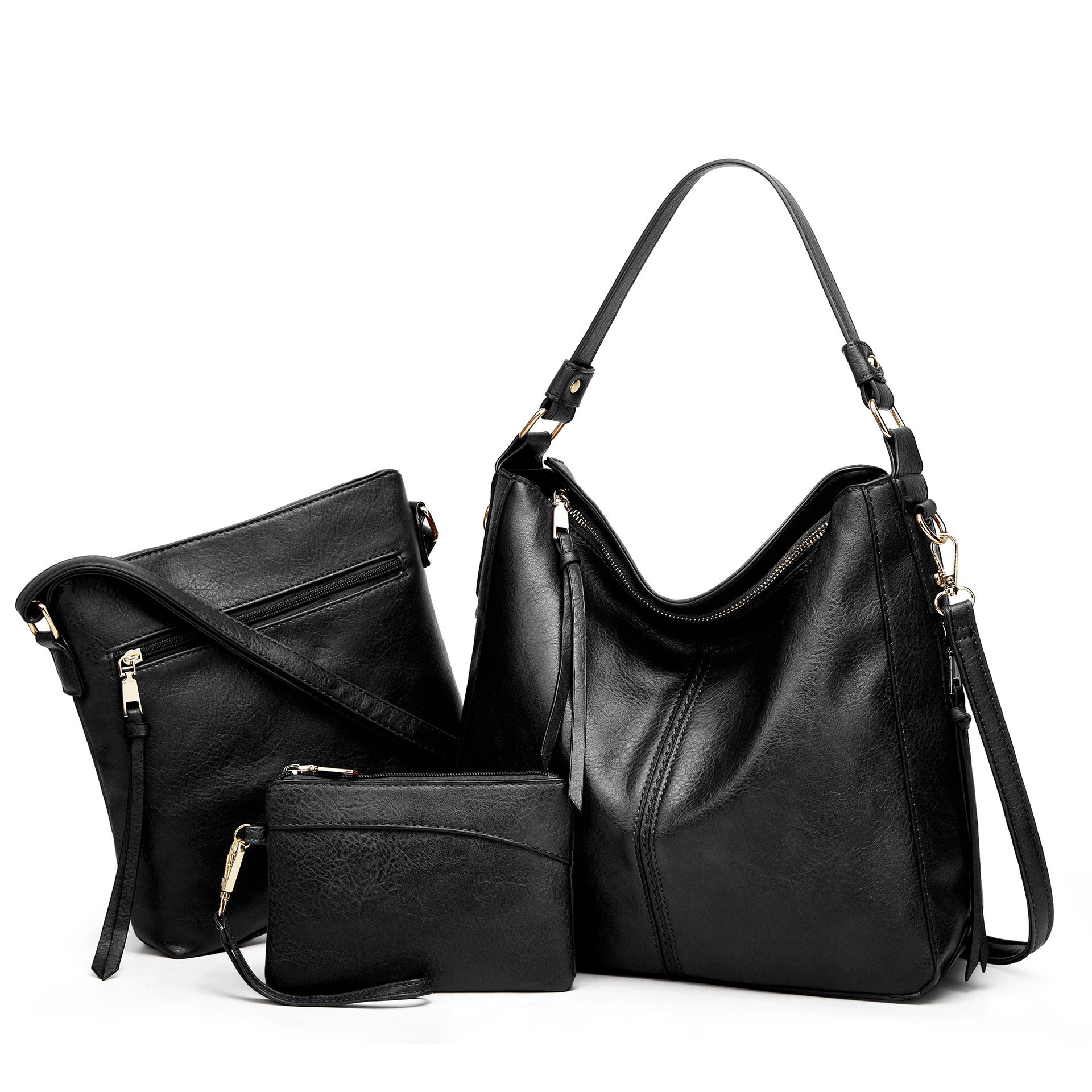 Soft leather large-capacity women's bag, tote bun mother bag
