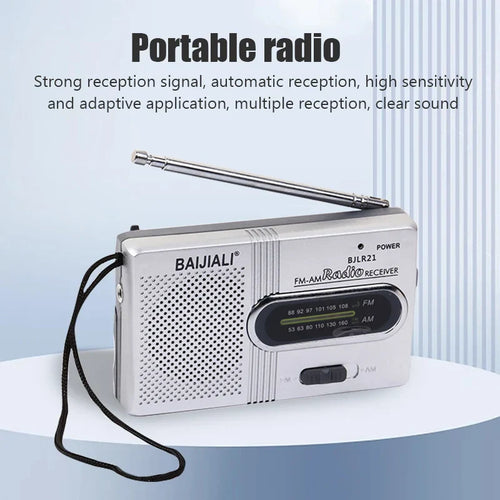 راديو محمول صغير BC-R21 AM/FM